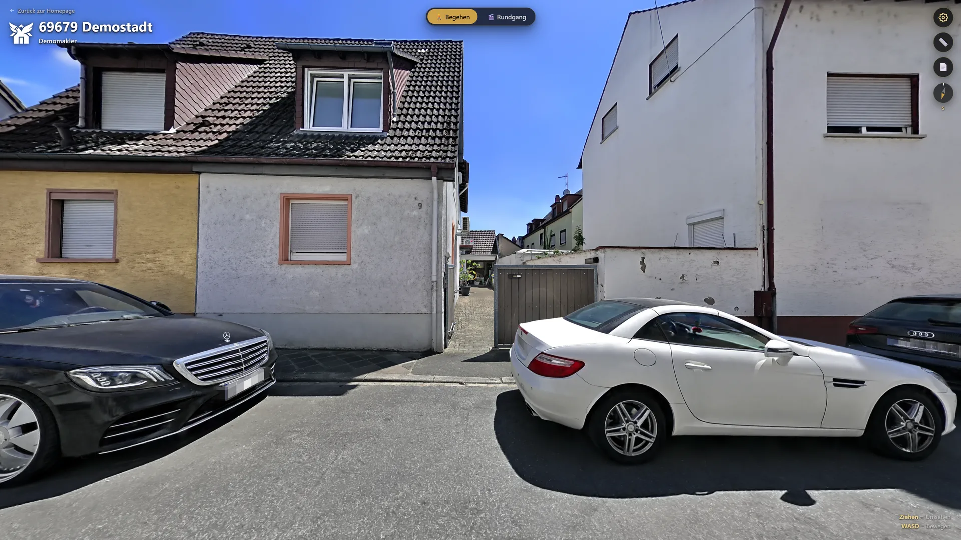 Blick in die begehbare 3D-Demo-Tour